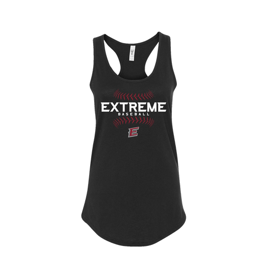 EXTREME BASEBALL WOMENS SEAMS RACERBACK - BLACK