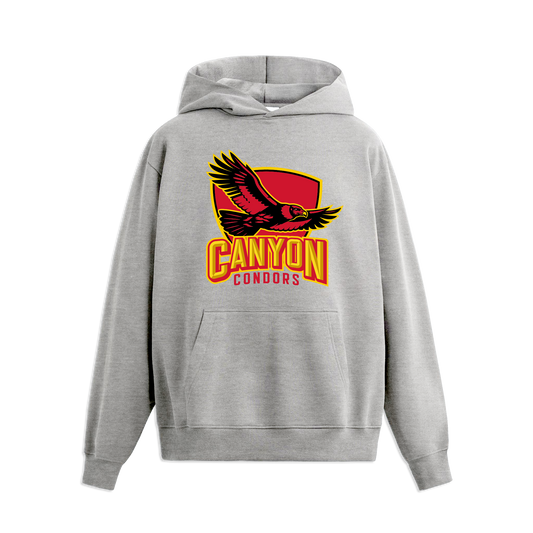 CANYON CONDORS LOGO HOODIE - HEATHER GREY