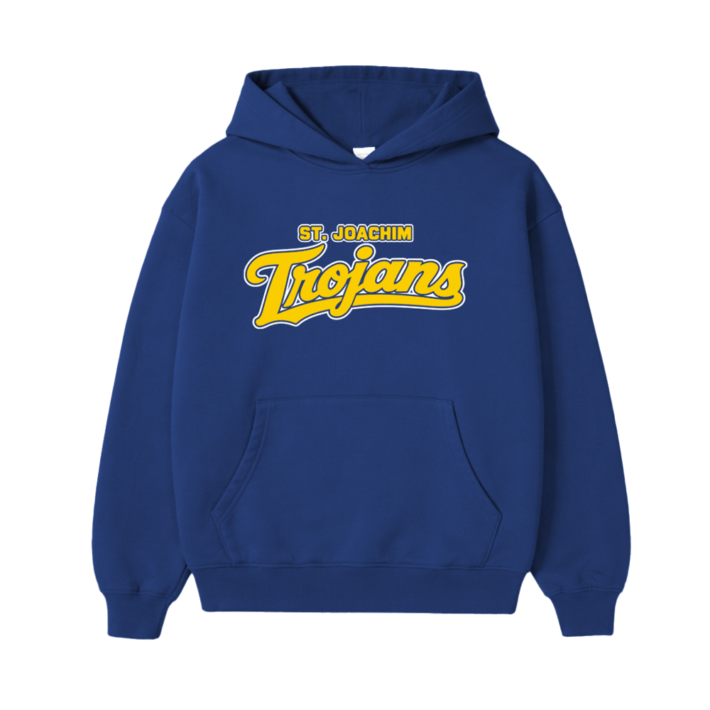 ST. JOACHIM SCRIPT HOODIE - ROYAL