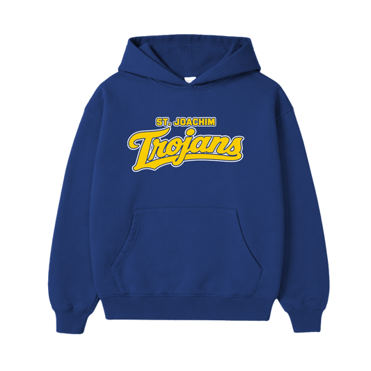 ST. JOACHIM SCRIPT HOODIE - ROYAL