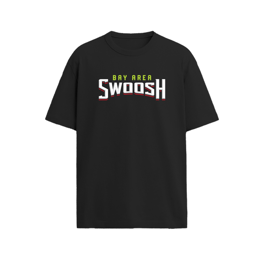 BAY AREA SWOOSH TSHIRT - BLACK