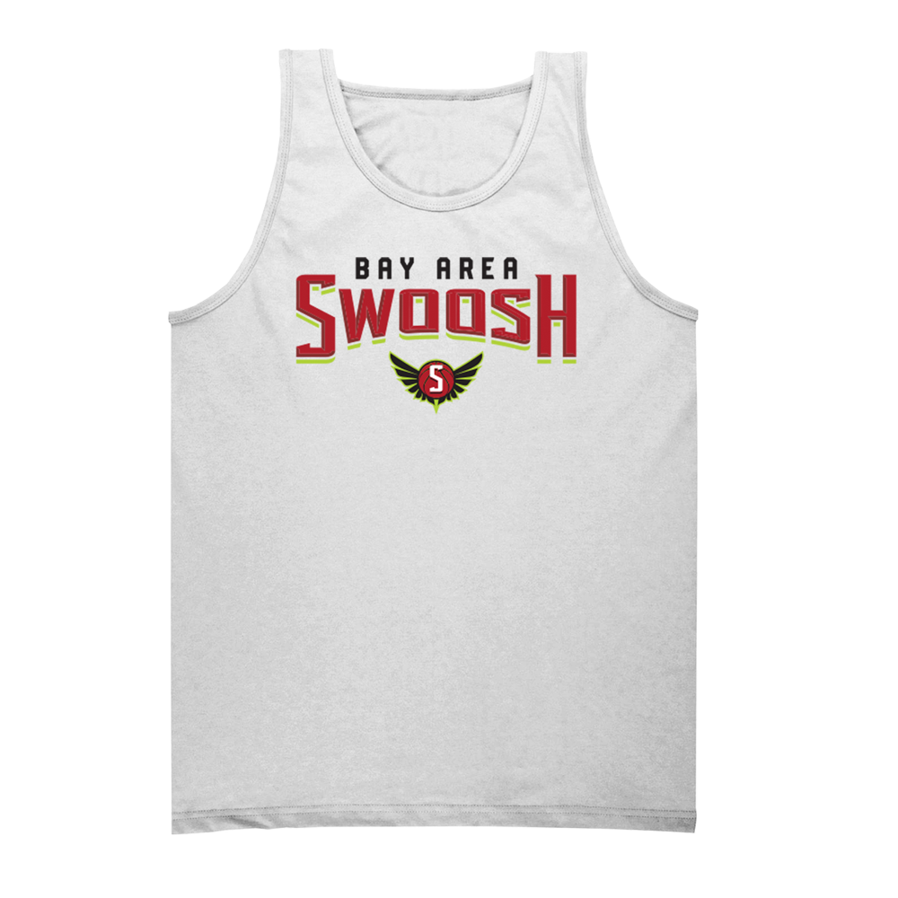 BAY AREA SWOOSH MENS TANK - WHITE