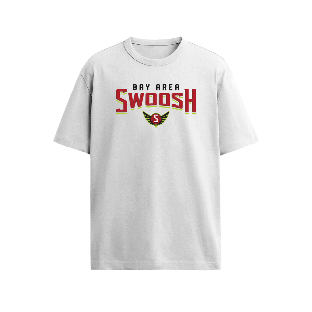 BAY AREA SWOOSH TSHIRT - WHITE