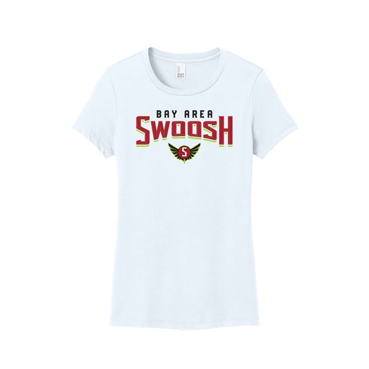 BAY AREA SWOOSH WOMENS TSHIRT - WHITE