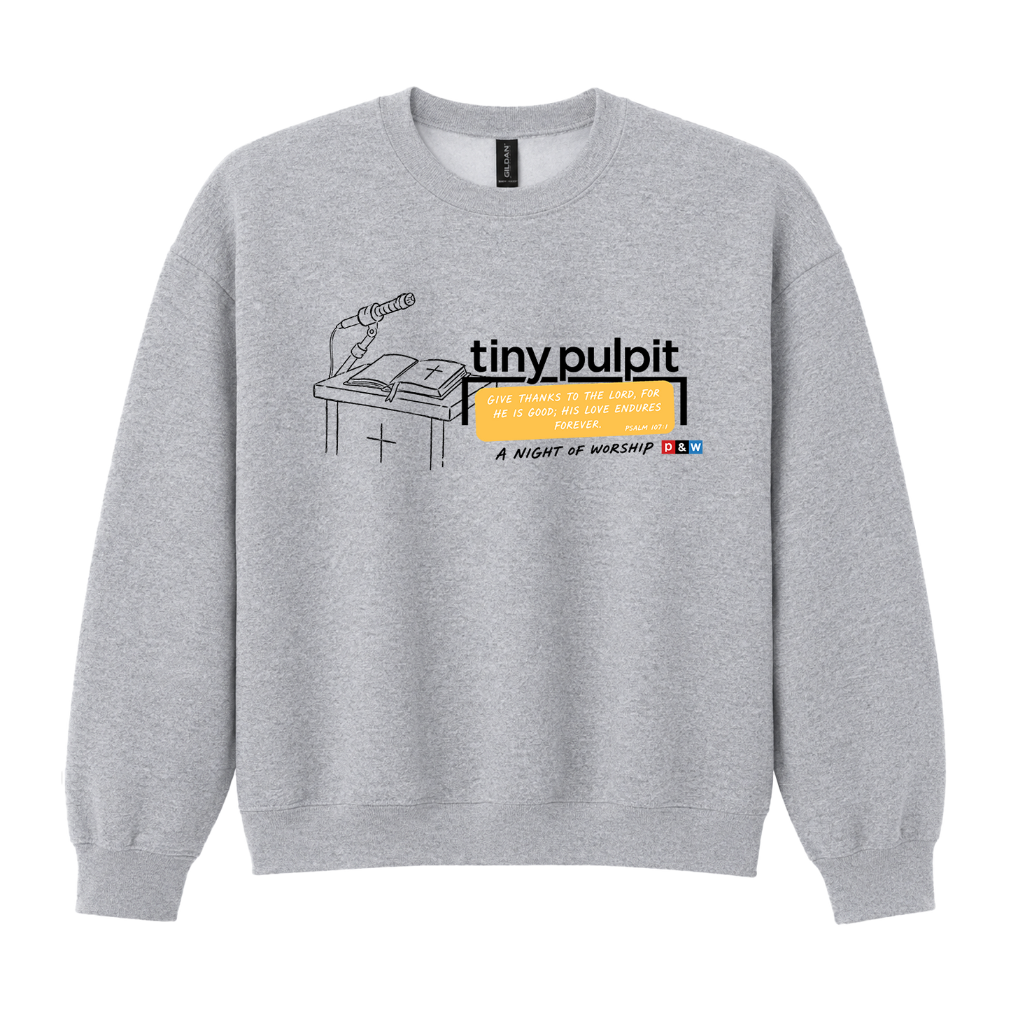 TINY PULPIT CREWNECK - SPORT GREY