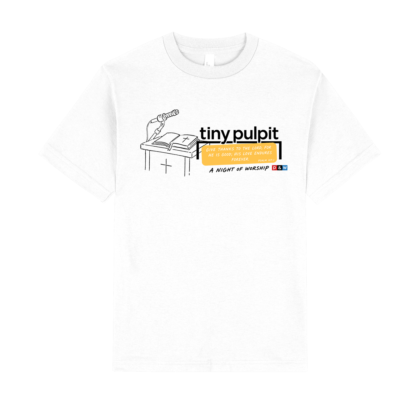 TINY PULPIT TSHIRT - WHITE