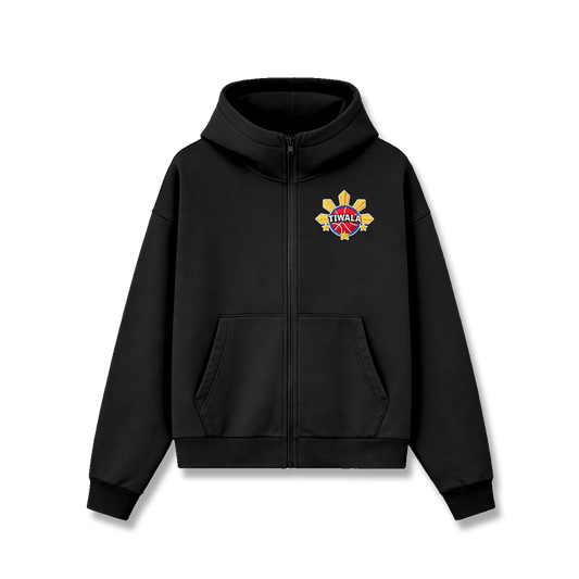 TIWALA CADET ZIP HOODIE - BLACK