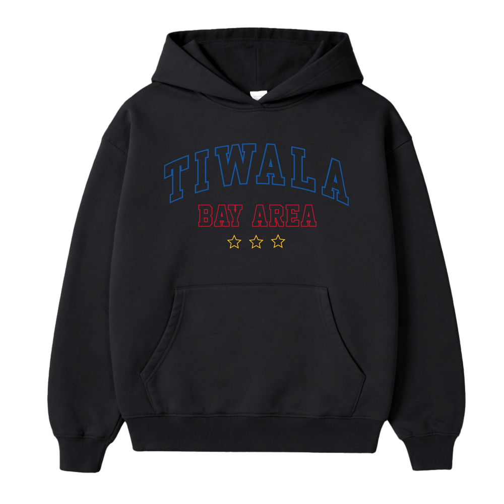 TIWALA OUTLINE HOODIE - BLACK