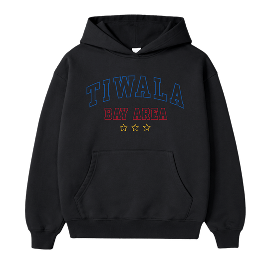 TIWALA OUTLINE HOODIE - BLACK