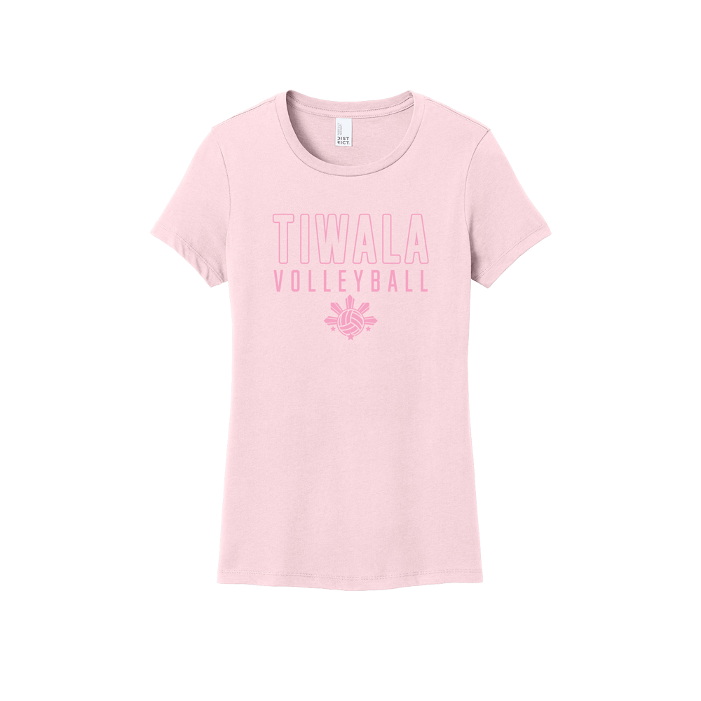 TIWALA VOLLEYBALL WOMENS TSHIRT - LIGHT PINK