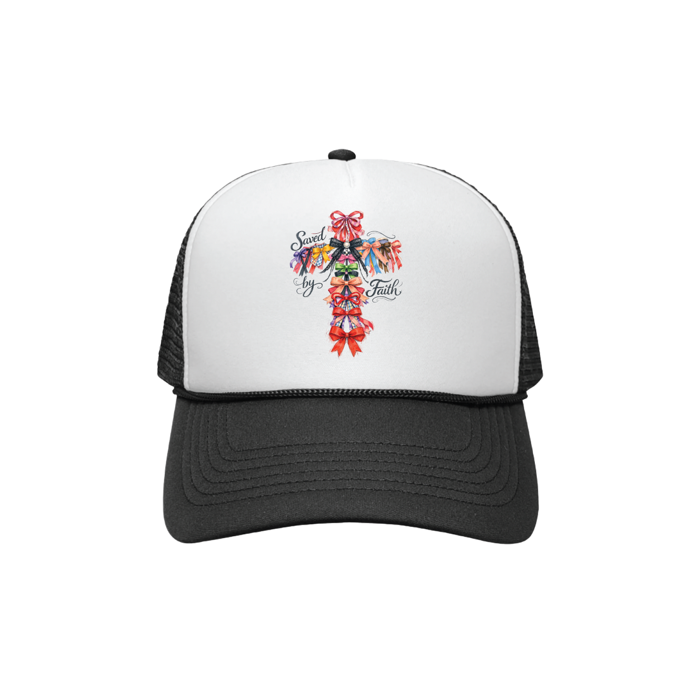RED CROSS TRUCKER - BLACK/WHITE