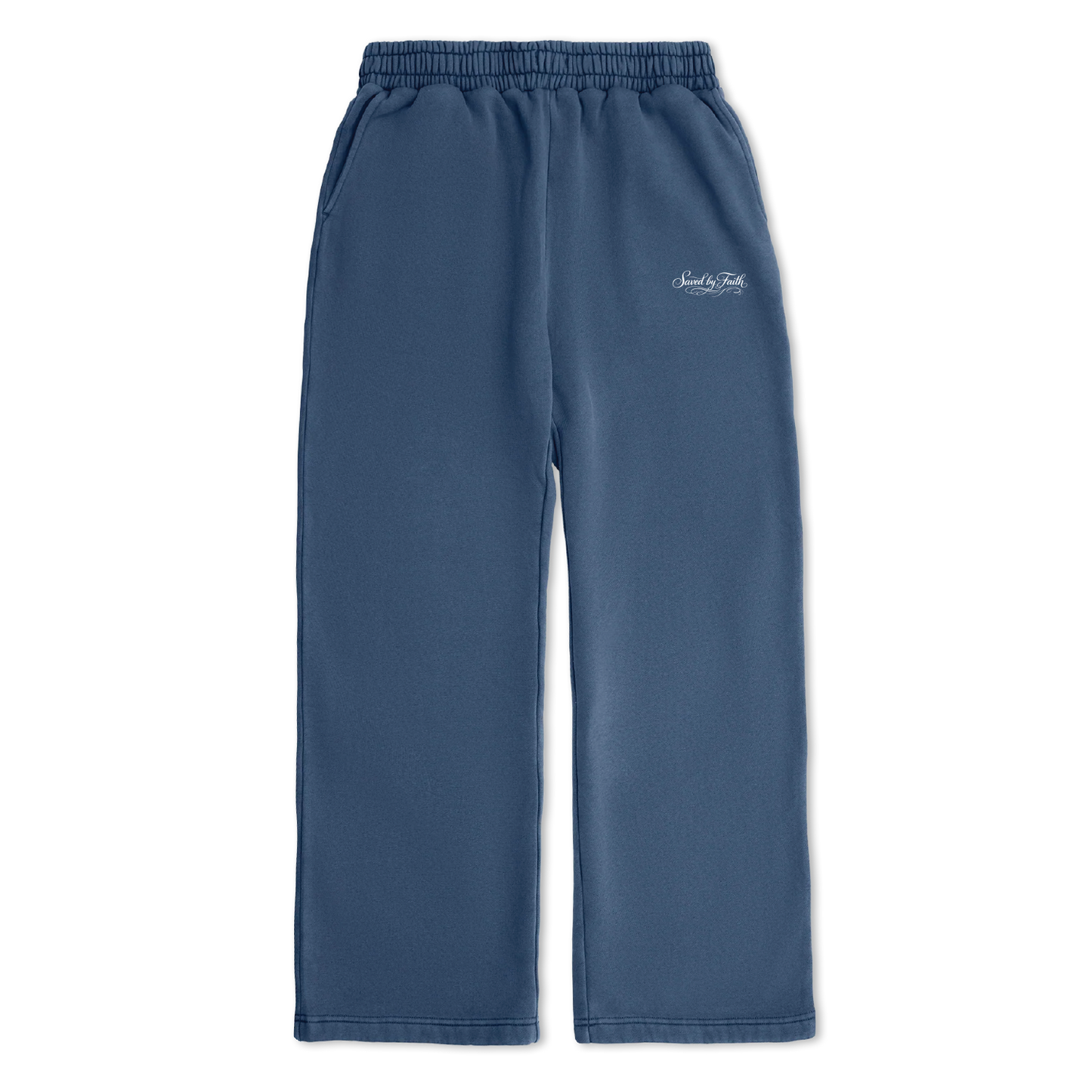 SAVED BY FAITH SWEATPANTS - BLUE
