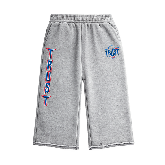TRUST CROPPED SWEATS - GREY