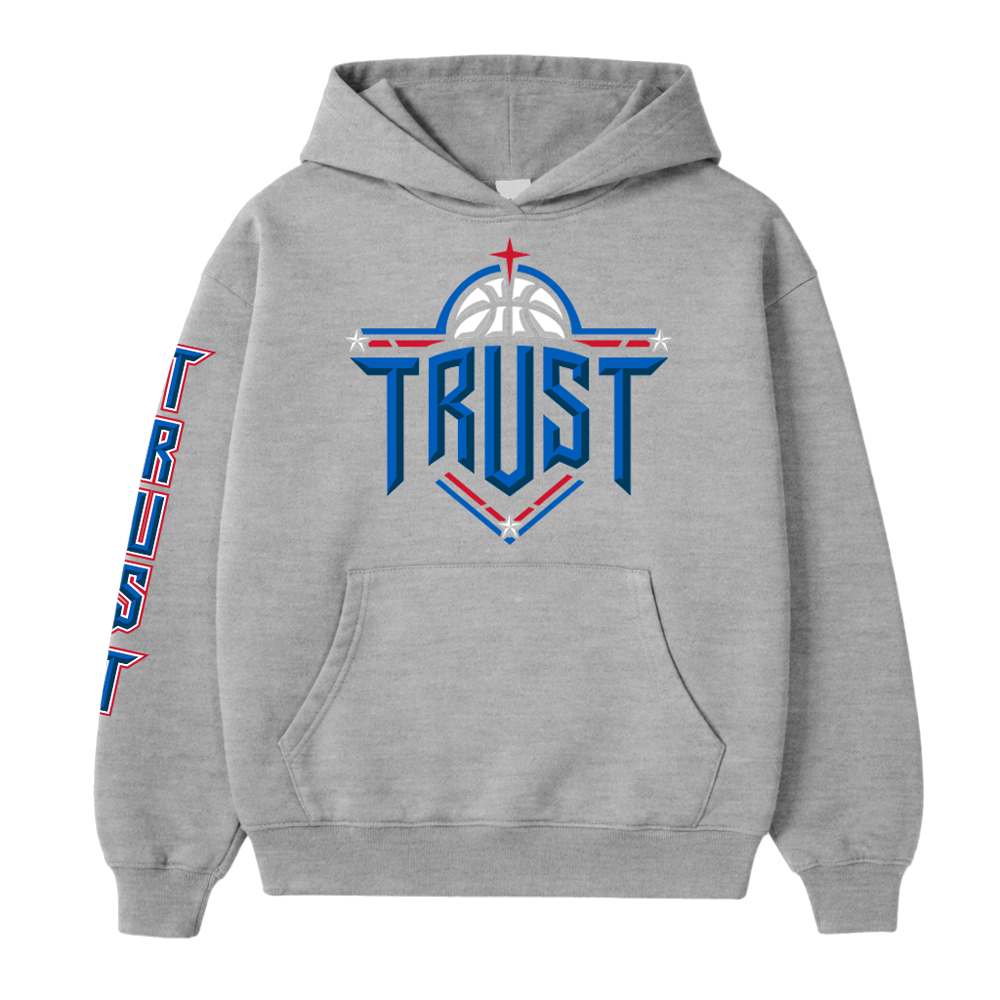 TRUST CUSTOM HOODIE - GREY
