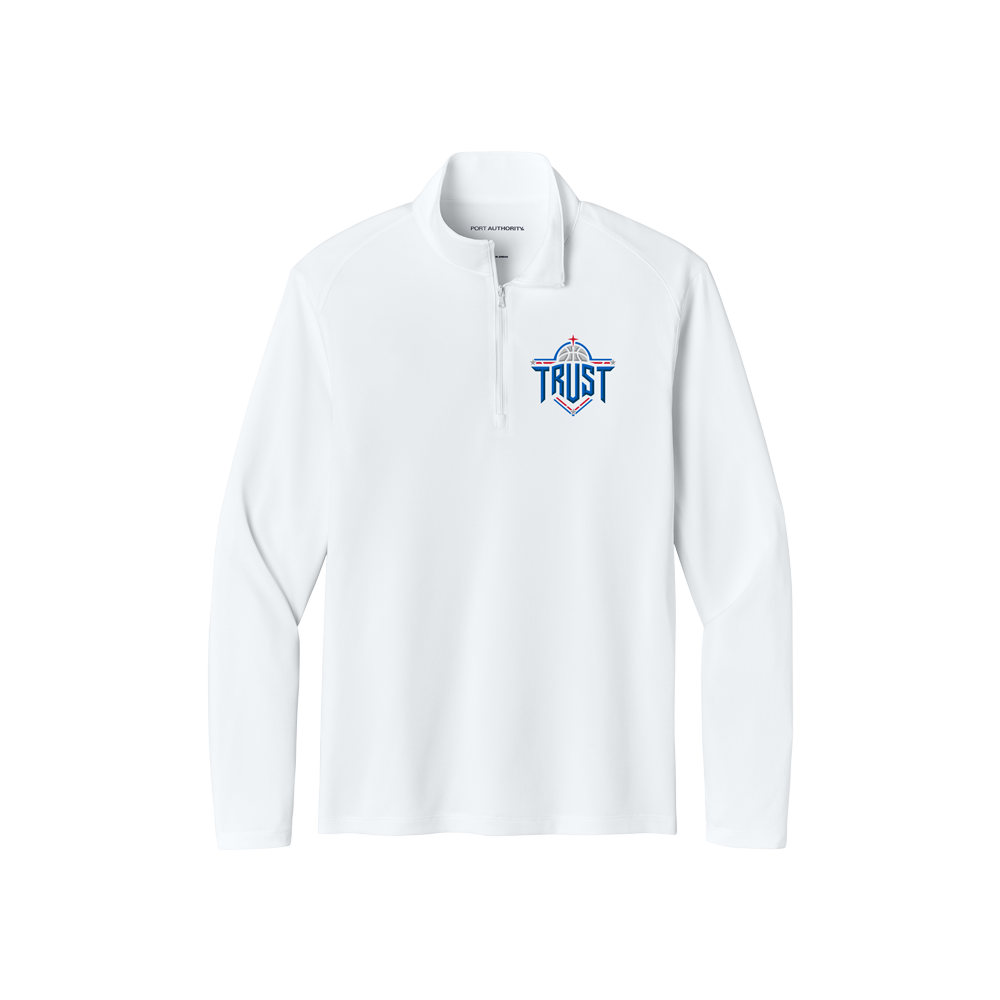 TRUST MEN'S QUARTER ZIP - WHITE