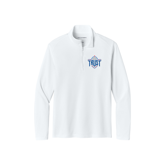 TRUST MEN'S QUARTER ZIP - WHITE