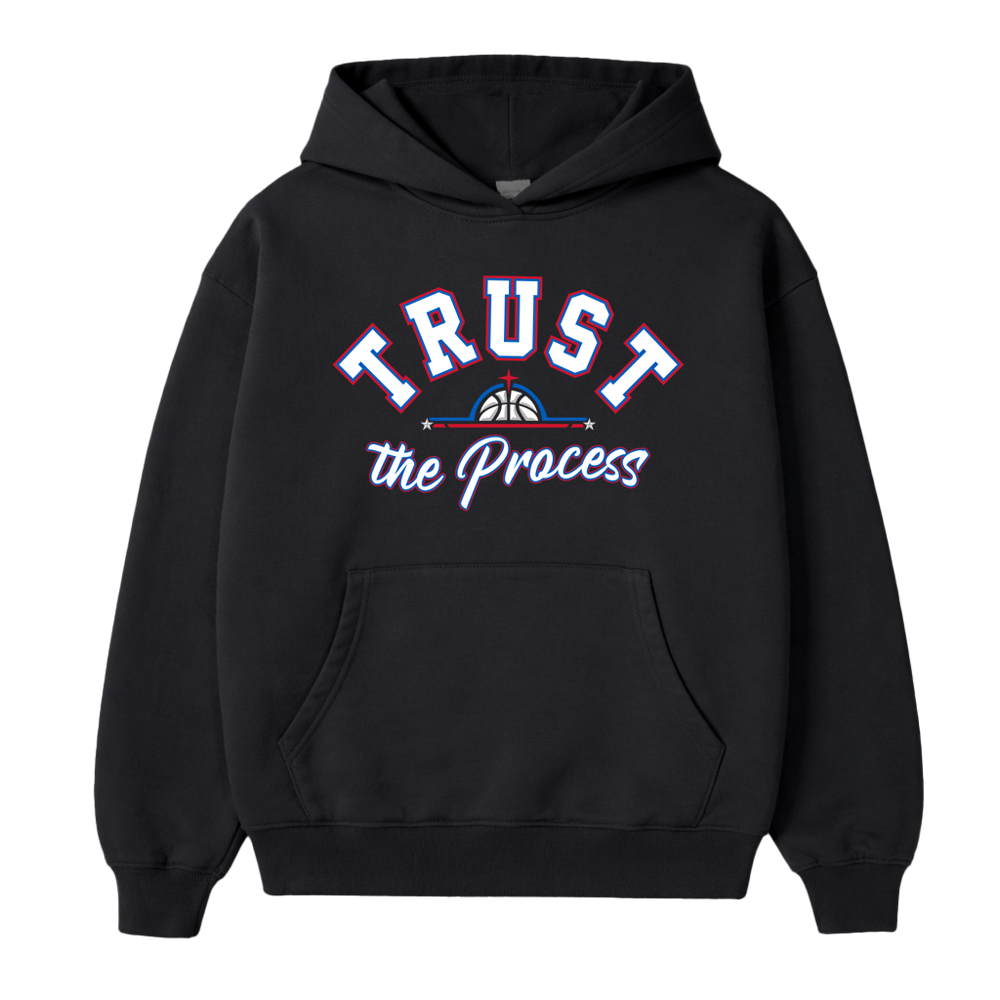 "TRUST THE PROCESS" HOODIE - BLACK