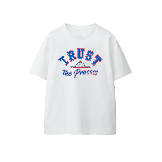 "TRUST THE PROCESS" TSHIRT - WHITE