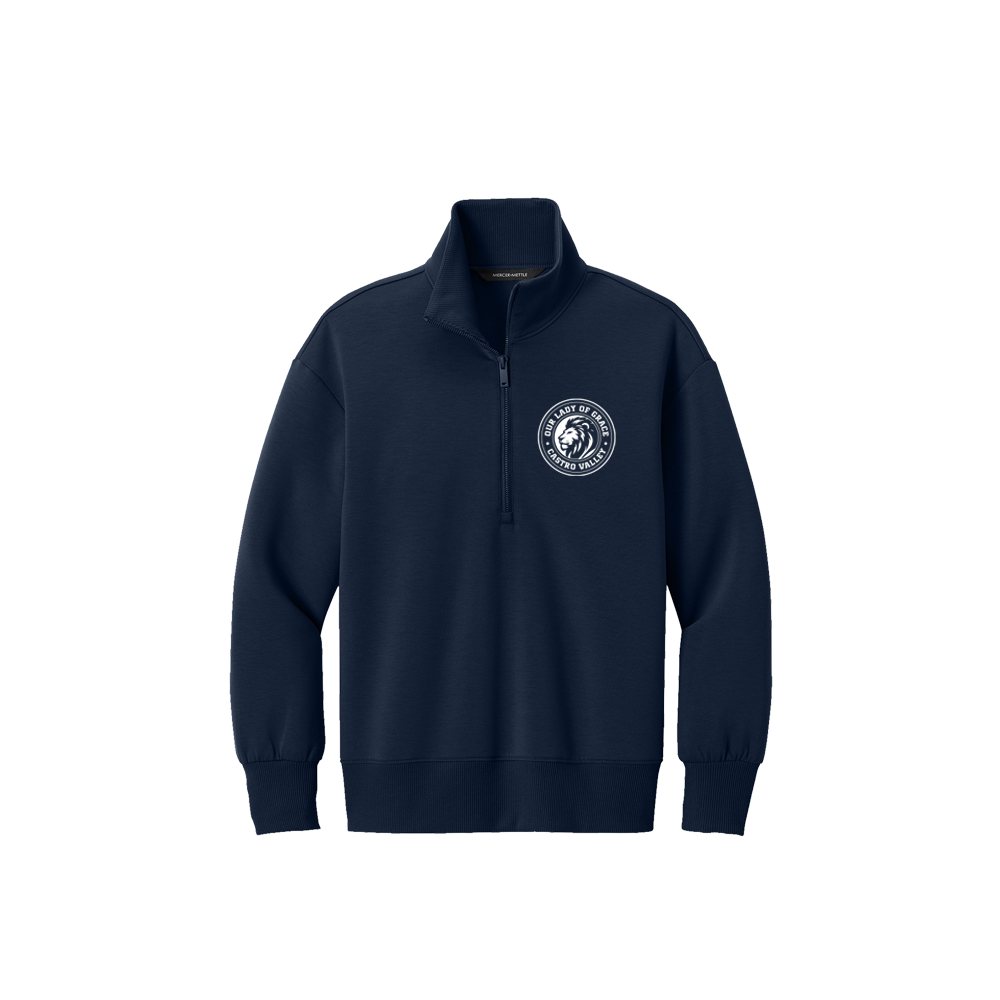 OLG WOMEN'S QUARTER ZIP SWEATSHIRT - NAVY