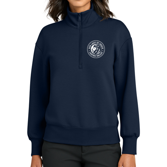 OLG WOMEN'S QUARTER ZIP SWEATSHIRT - NAVY