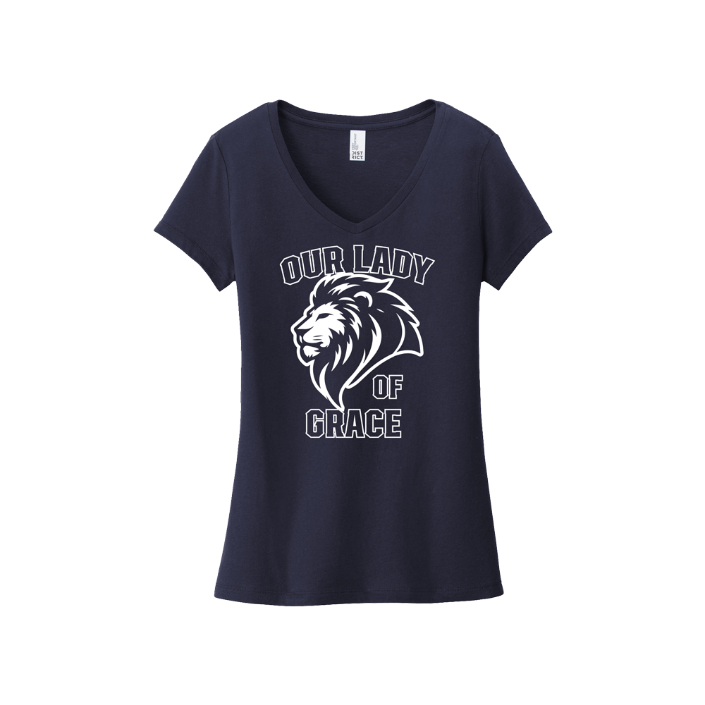 OLG WOMENS VNECK SHIRT - NAVY
