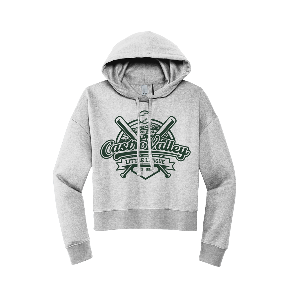 CVLL WOMEN'S CROPPED HOODIE - Heather Grey