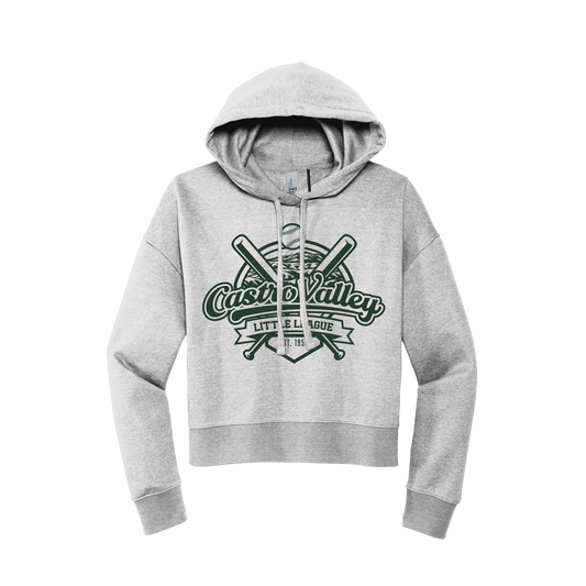 CVLL WOMEN'S CROPPED HOODIE - Heather Grey