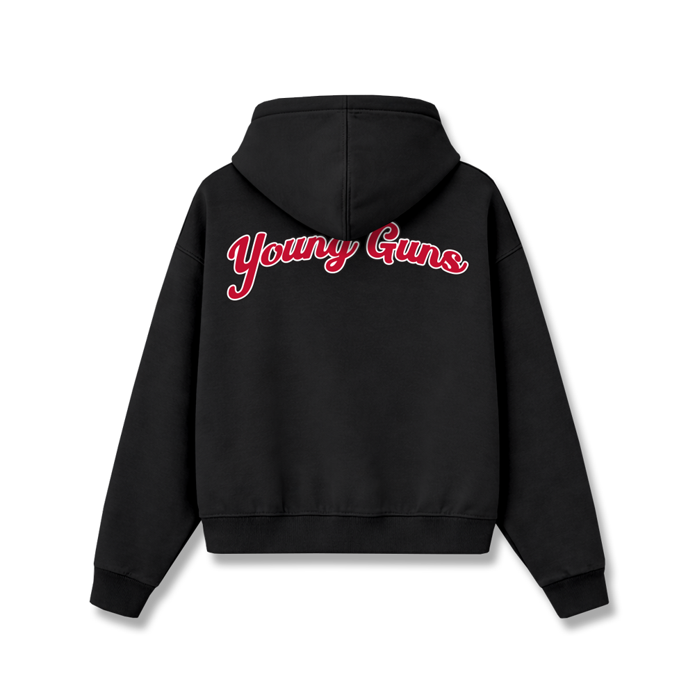 YOUNG GUNS CADET ZIP HOODIE - BLACK
