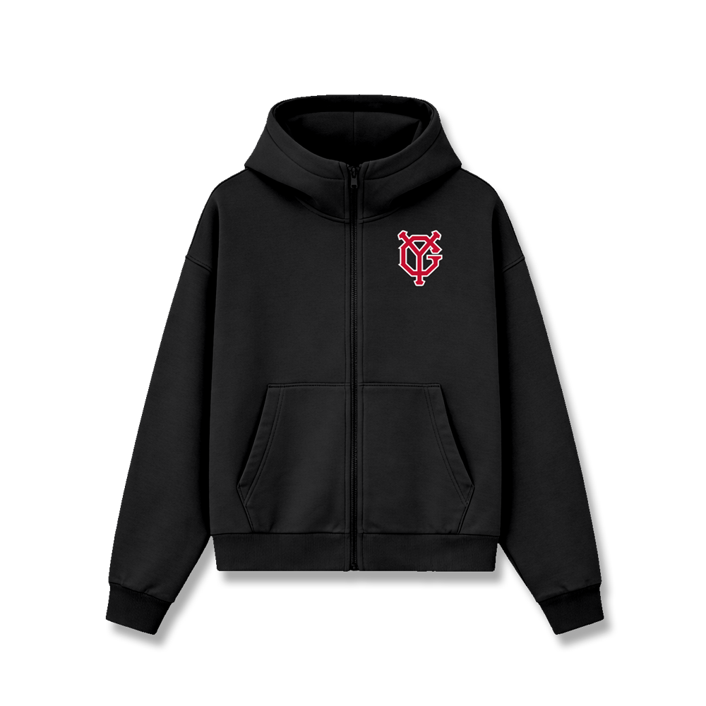 YOUNG GUNS CADET ZIP HOODIE - BLACK