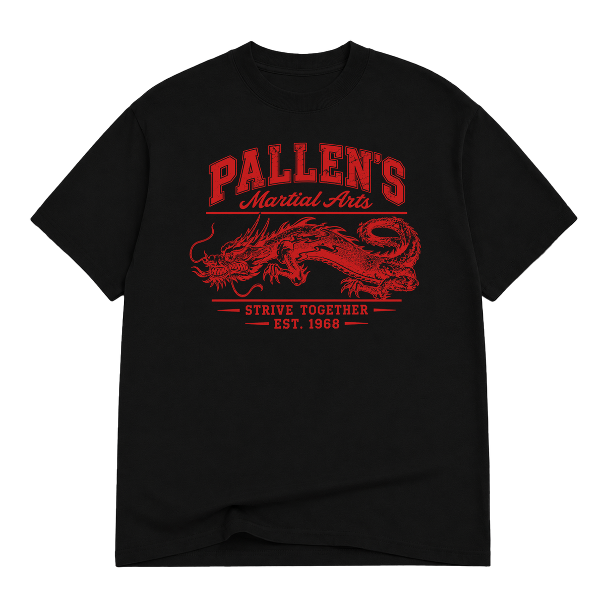 PALLEN'S VINTAGE TSHIRT - BLACK/RED
