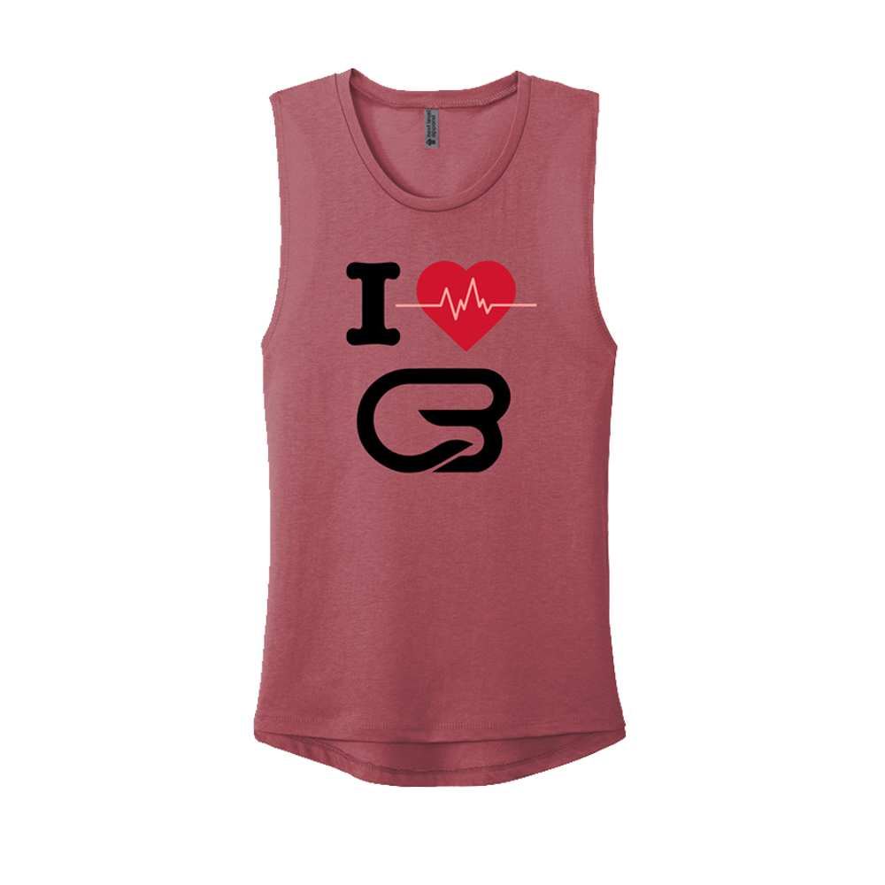 CYCLEBAR "I HEART CB" FESTIVAL TANK - PAPRIKA